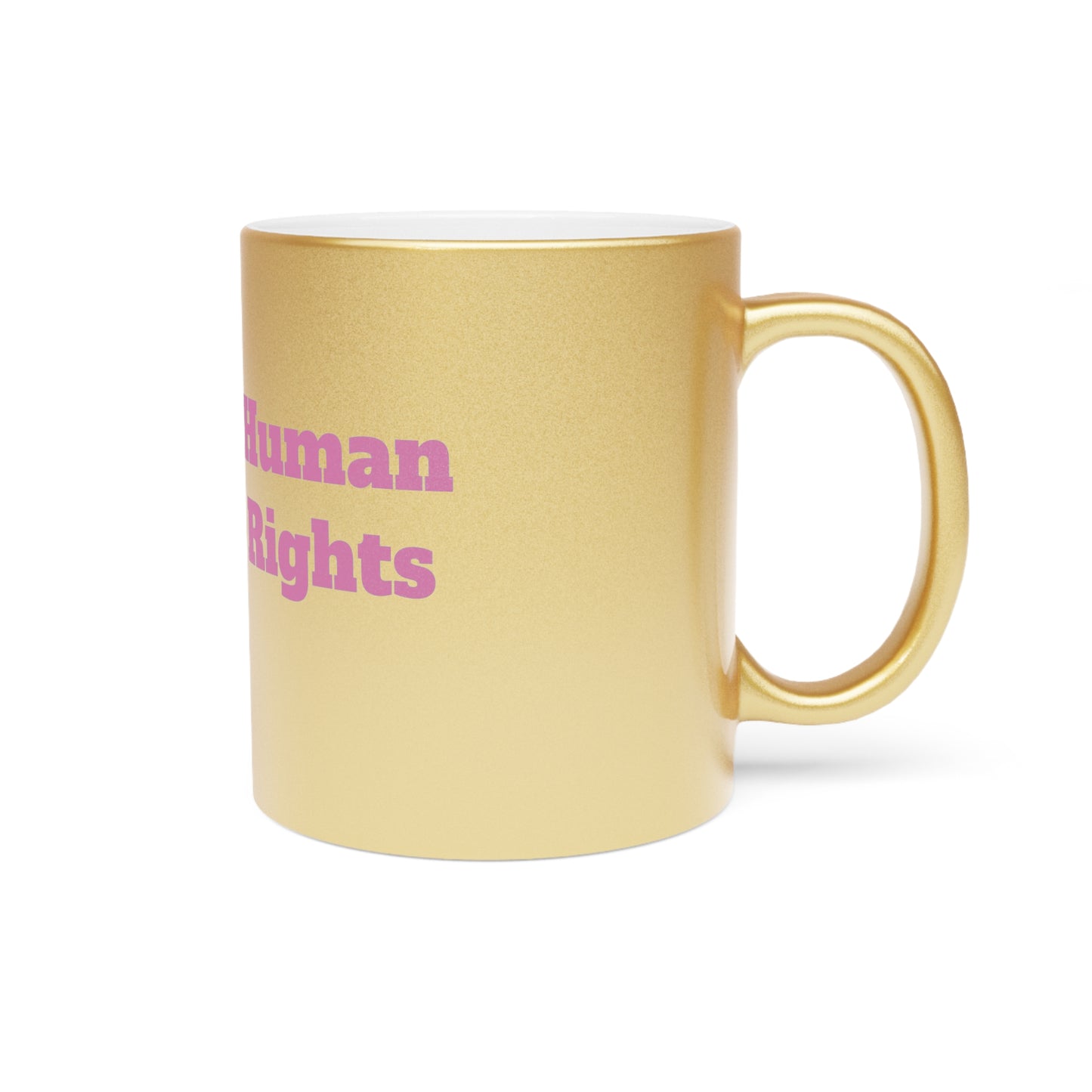 Trans Empowerment Metallic Mug - Trans Rights = Human Rights Design