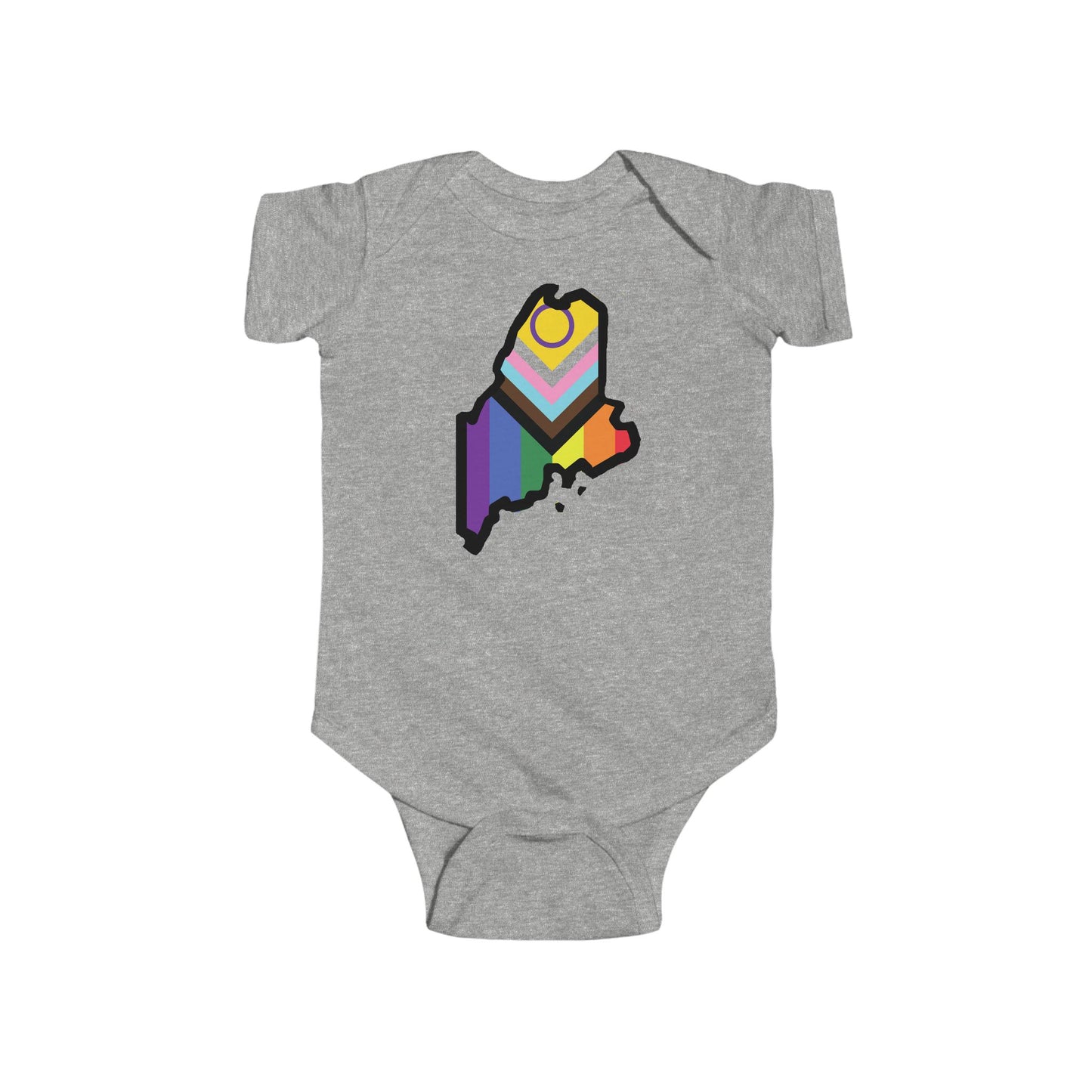 Maine Pride Baby Bodysuit - Colorful State Design for Infant