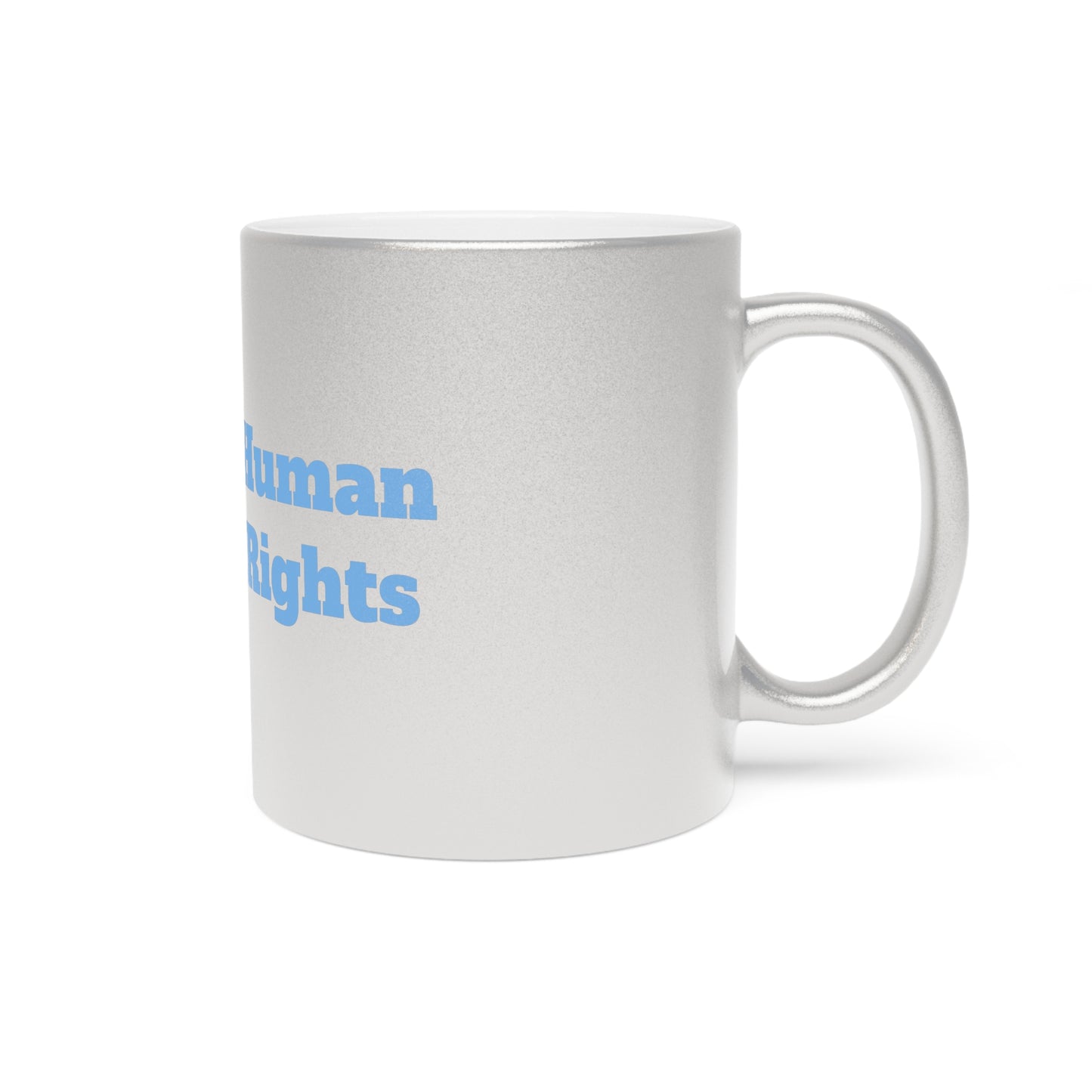 Trans Empowerment Metallic Mug - Trans Rights = Human Rights Design