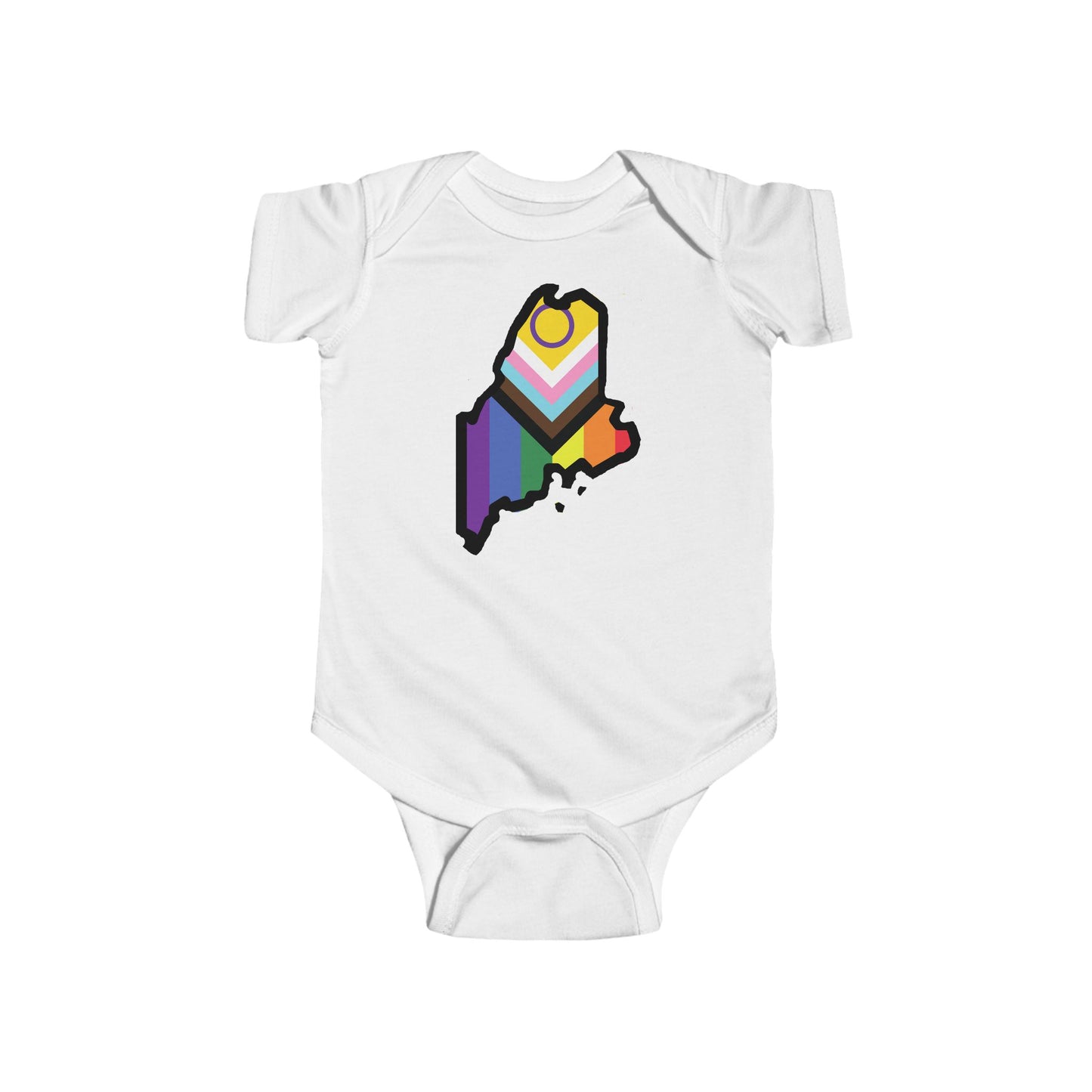 Maine Pride Baby Bodysuit - Colorful State Design for Infant