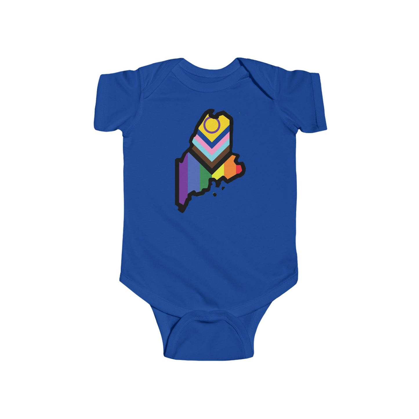 Maine Pride Baby Bodysuit - Colorful State Design for Infant