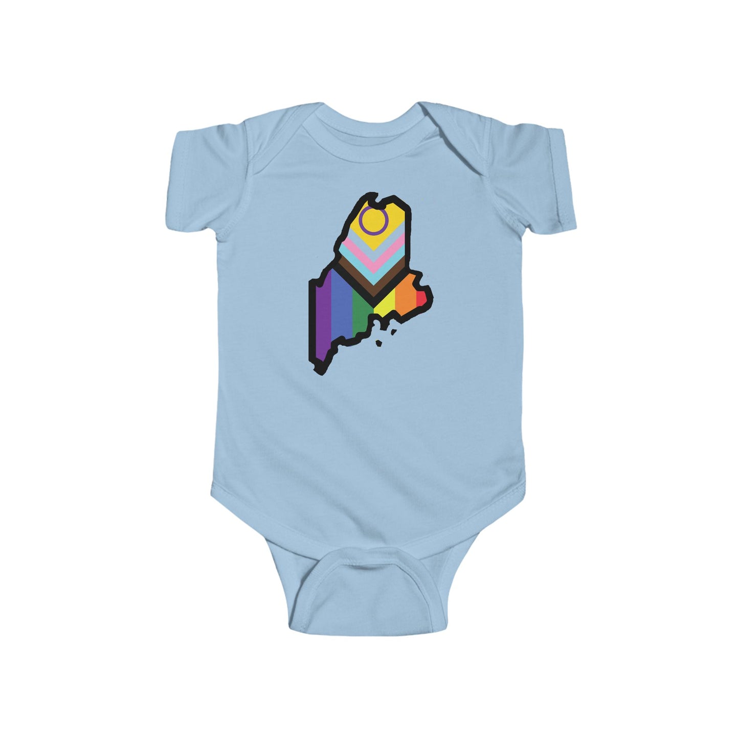 Maine Pride Baby Bodysuit - Colorful State Design for Infant