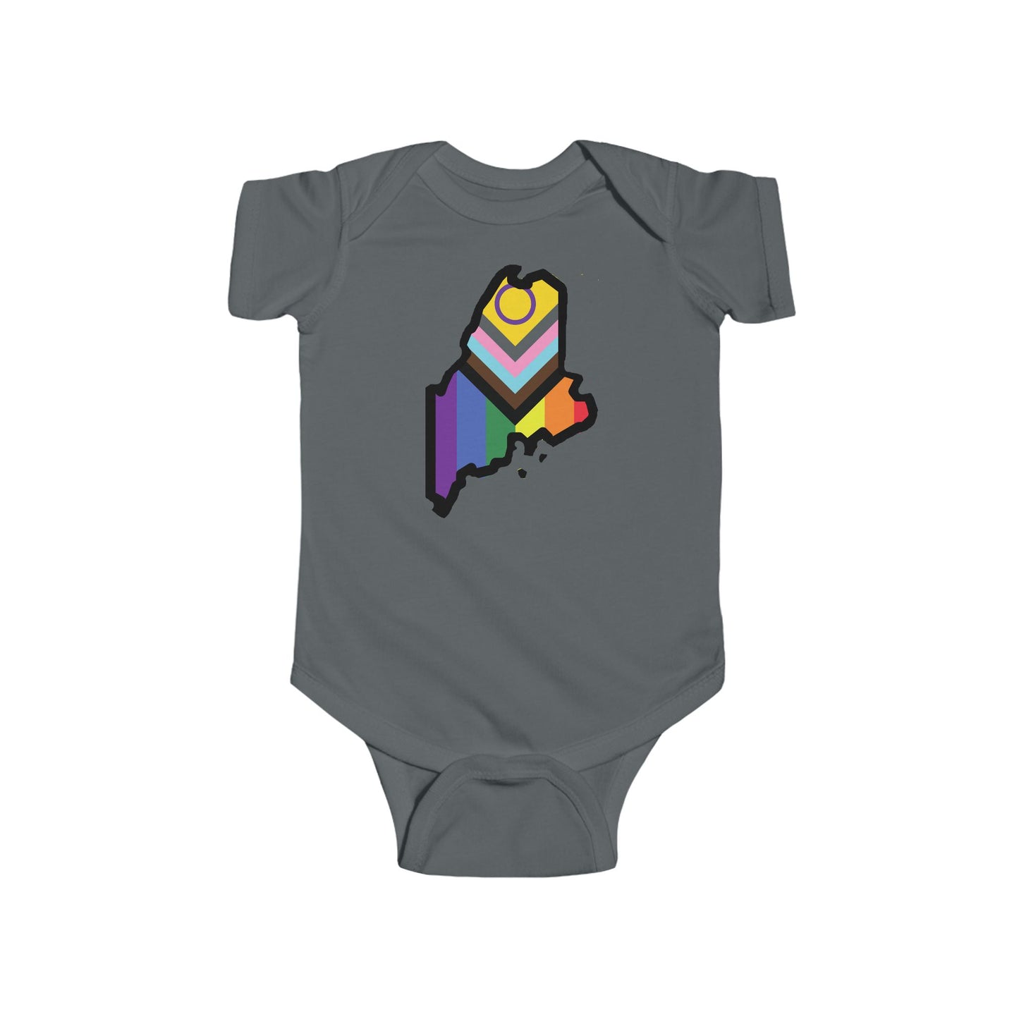 Maine Pride Baby Bodysuit - Colorful State Design for Infant