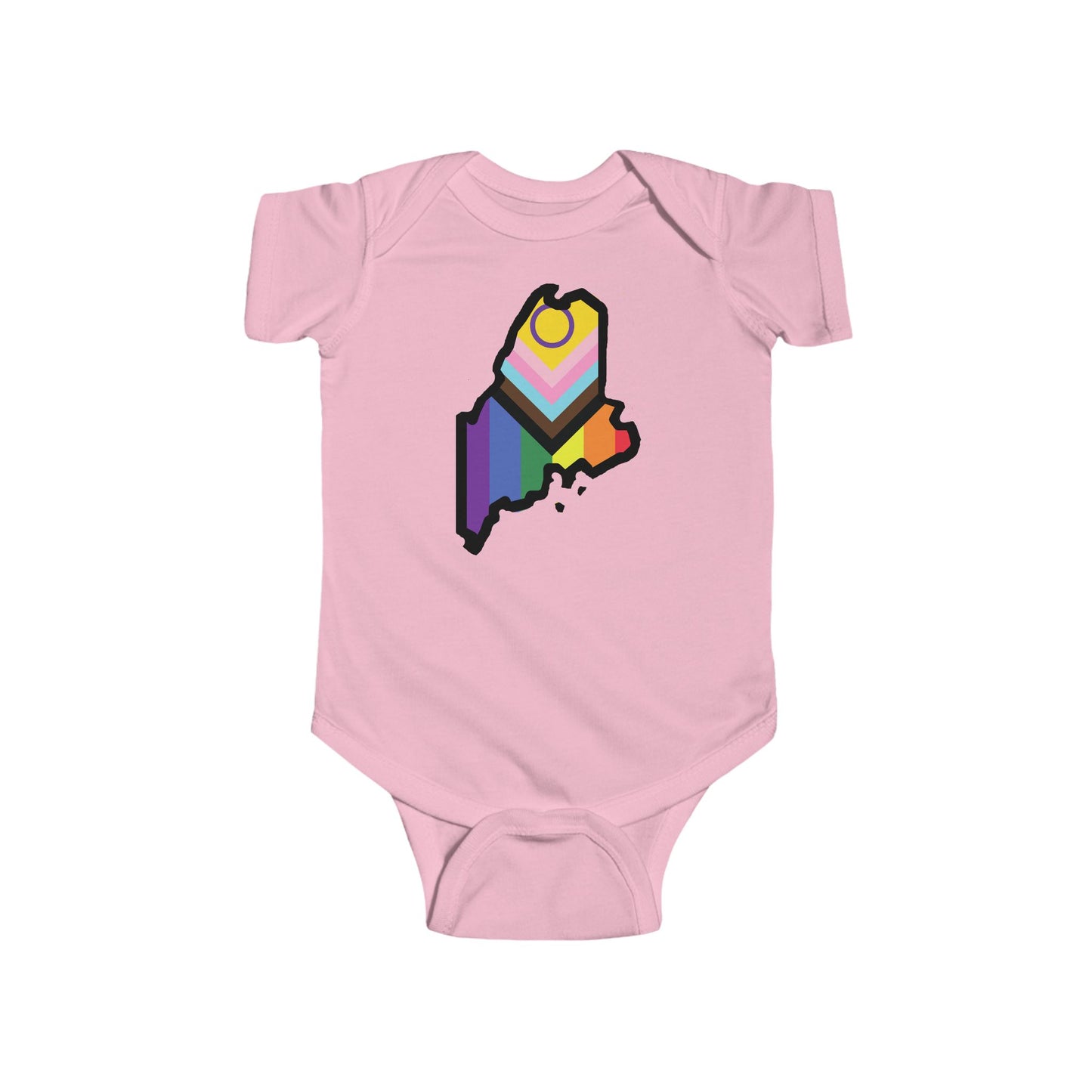 Maine Pride Baby Bodysuit - Colorful State Design for Infant